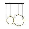 Modern Restaurant Chandelier Iron Art Long Strip Chandelier Nordic Creative Luxury Living Room Home Decoration Lamps for Room