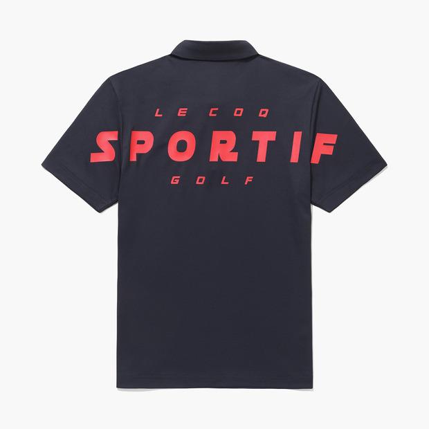 LECOQ GOLF Men'S Bold Lettering Performance Short Sleeve T-Shirt (Gq121Mts34)