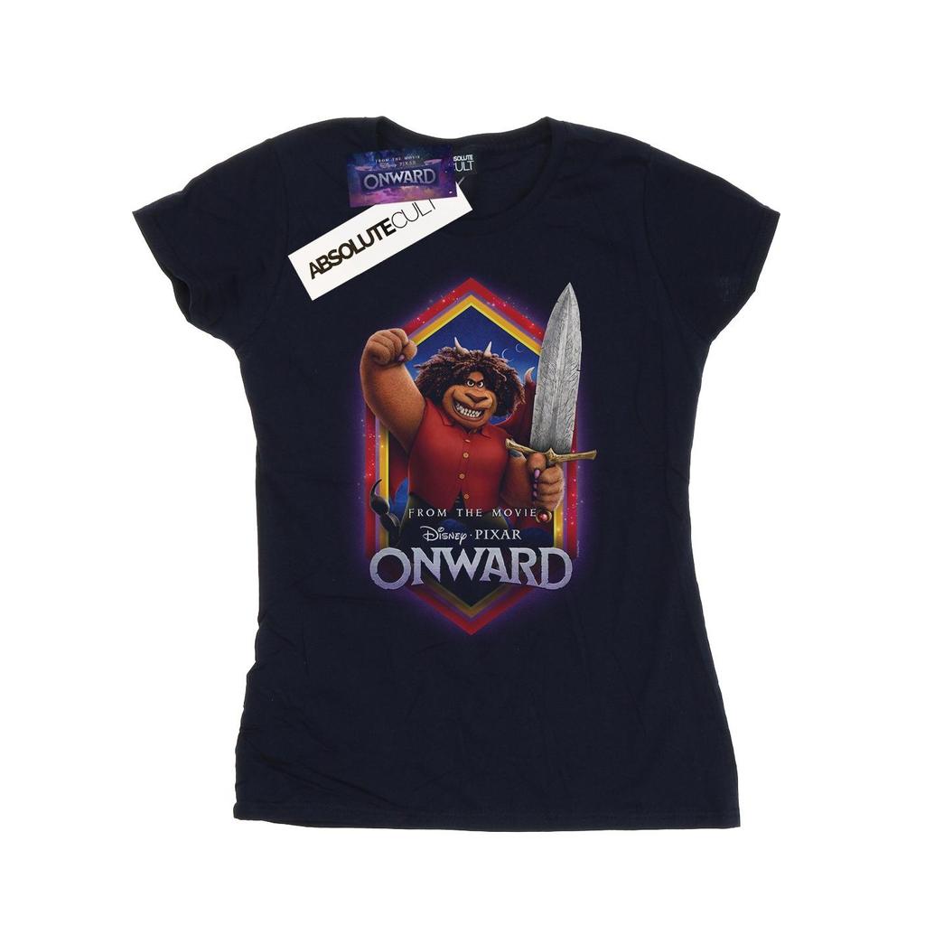 Disney Womens/Ladies Onward Corey Manticore Crest Cotton T-Shirt