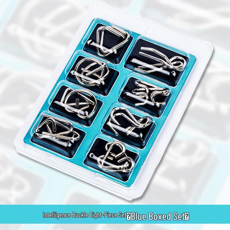 Nine-Link Puzzle: Ancient Unlocking Paperclip Toy for Adults