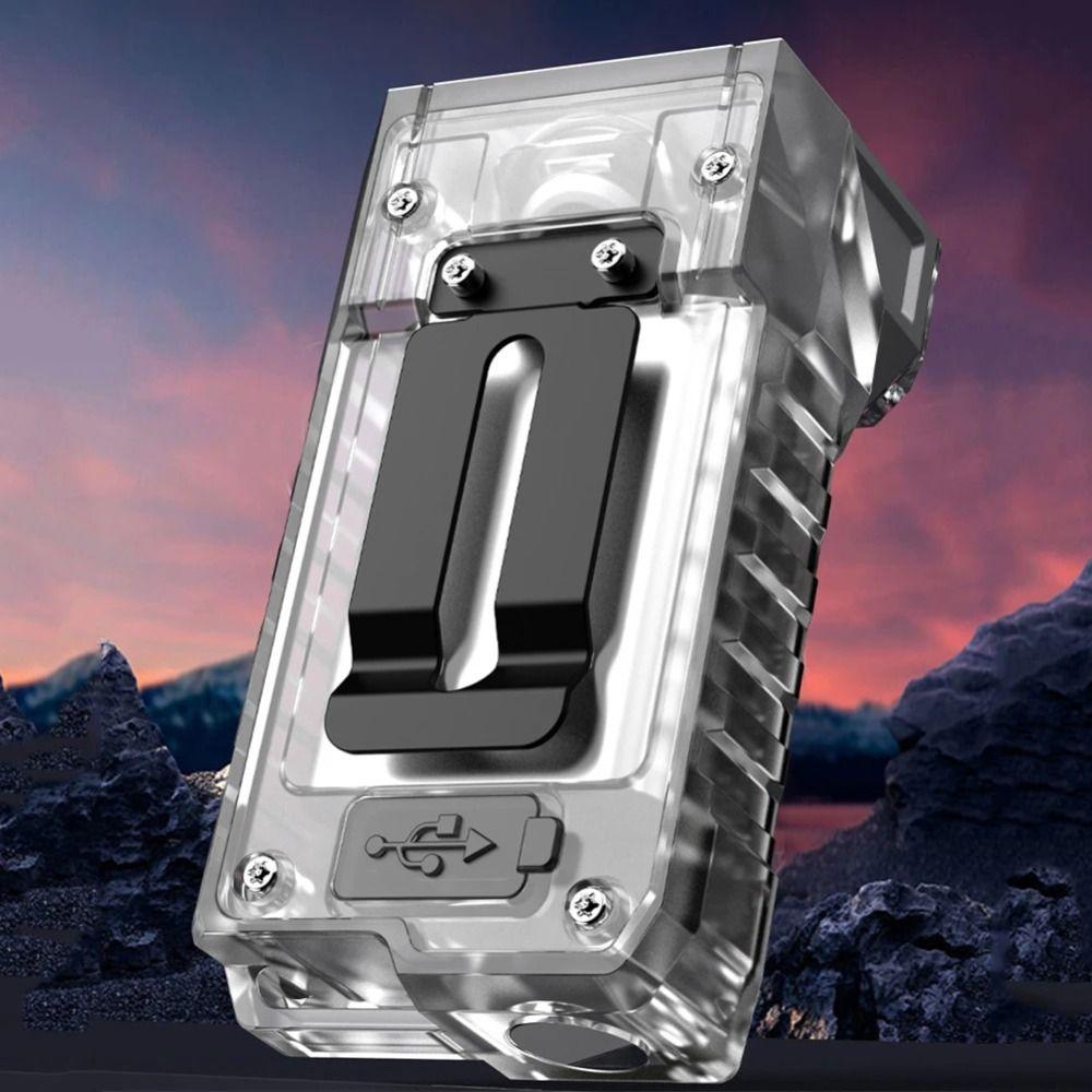 Super Bright Mini Keychain Flashlight 90 Degree Pocket Emergency Lantern Reading