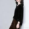 Women's Mulberry Silk Velvet Loose Top