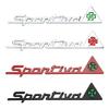 IXNT2 Metal Car Side Window Sticker Accessories for Alfa Romeo Alfa Romeo 159 156 147 4C Giulia Stelvio Giulietta Mito SPORTIVA Logo