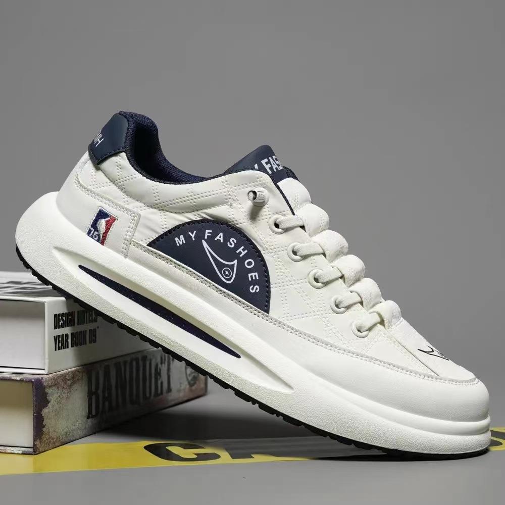 

Men s shoes autumn 2025 new versatile sports casual shoes platform dad shoes one pedal Internet celebrity tide shoes men 44 белый