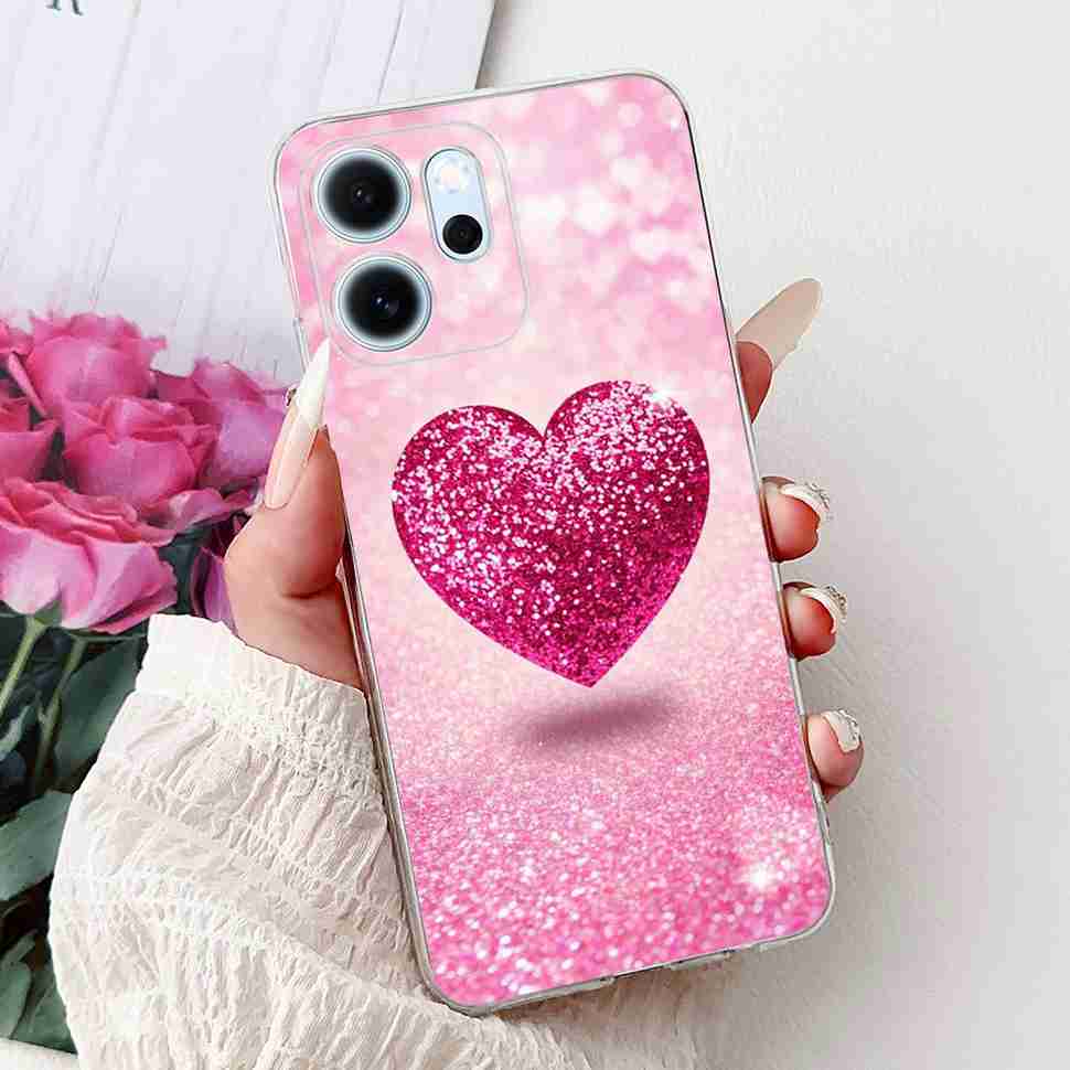 Für Oppo Reno14 F 5G CPH27436.57" Hülle Bunte Schmetterlingsblumen TPU Weiche Silikonhülle Für Oppo Reno 14 F RENO14F Handyhüllen