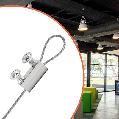 Verstelbare Draadklem Metaal RVS Kabelklem Nieuwe Stalen Draadklem