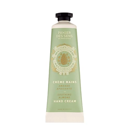 

Panierdessens Silky Moist Hand Cream, 30ml, with a feminine and sweet almond and white flower scent. (Made in France with specially selected moisturiz