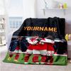 Arsenal Personalized Text Blanket Cozy Personalized Blanket Comfortable for Livingroom Office Couch Chair Four Seasons Multipurpose