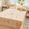 Raw Cotton Old Coarse Cloth Bed Sheet Soft Mat Three-piece Set Quilt Single Double Dormitory Printing Washable Anti-wrinkle