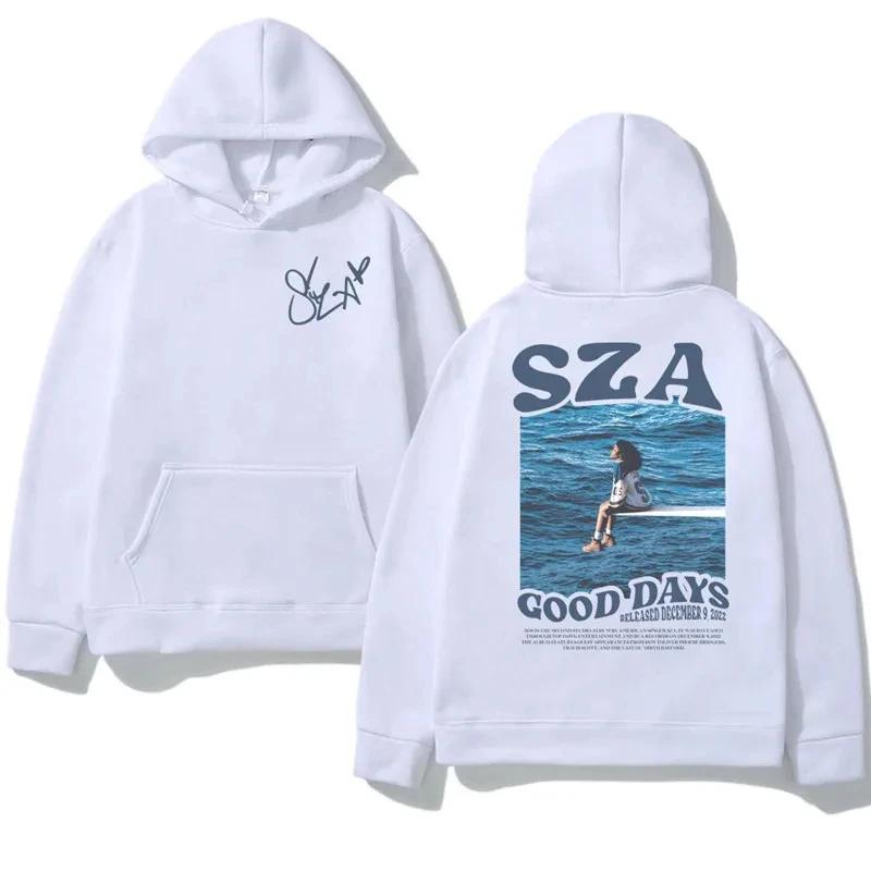 SZA Music Men's and Women's Printed Hoodies, Hip Hop Sportswear, Neutral Streetwear, Y2K Clothing, Spring