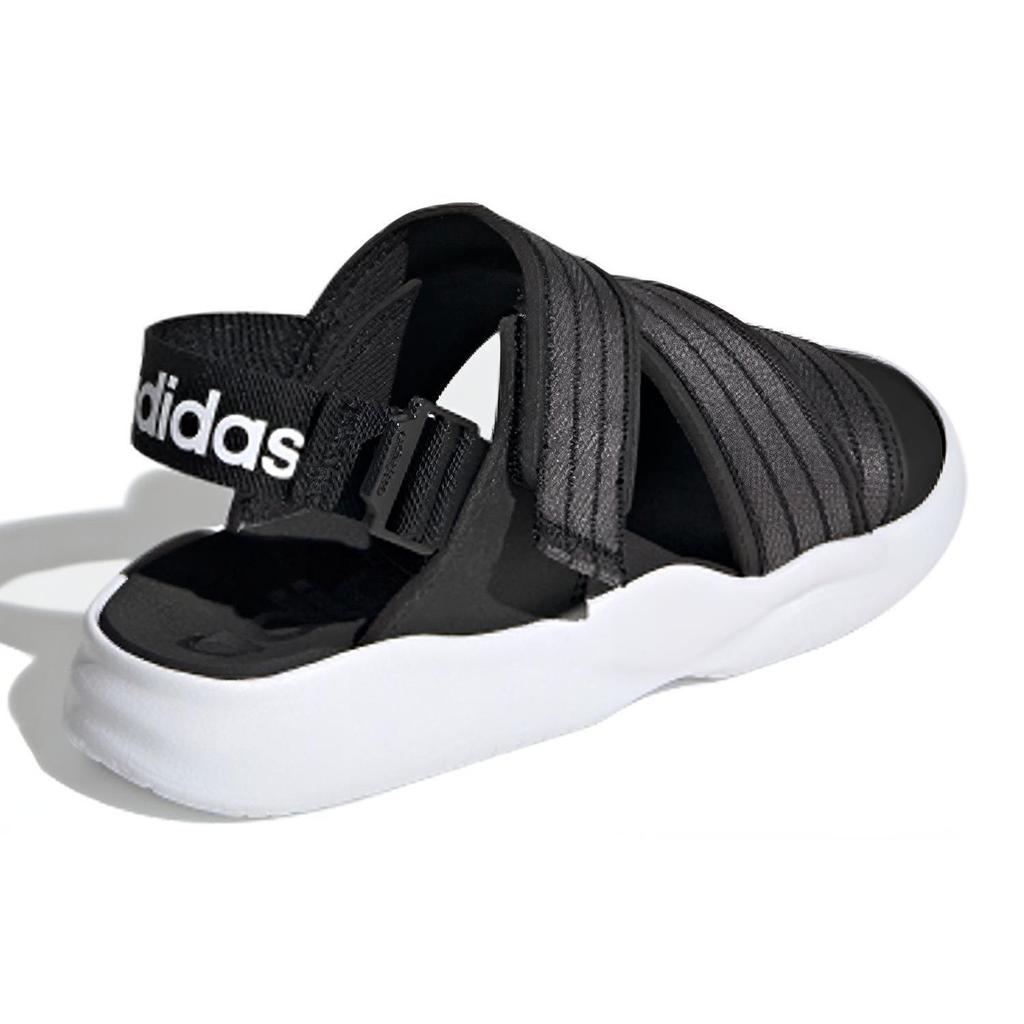 Adidas 90s Sandal Velcro Casual Black Gray White Sandals 'Black Grey White' Women's EG7647