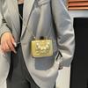 New Solid Color Chain Shoulder Messenger Commuter Small Square Bag Fashionable Versatile Mini Pearl Handbag Bag