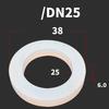 DN15/20/25/32/40-100 Food Grade Sanitary VMQ Slicone Rubber Flat Washer Seal Gasket For Cam Lock  Groove Fitting