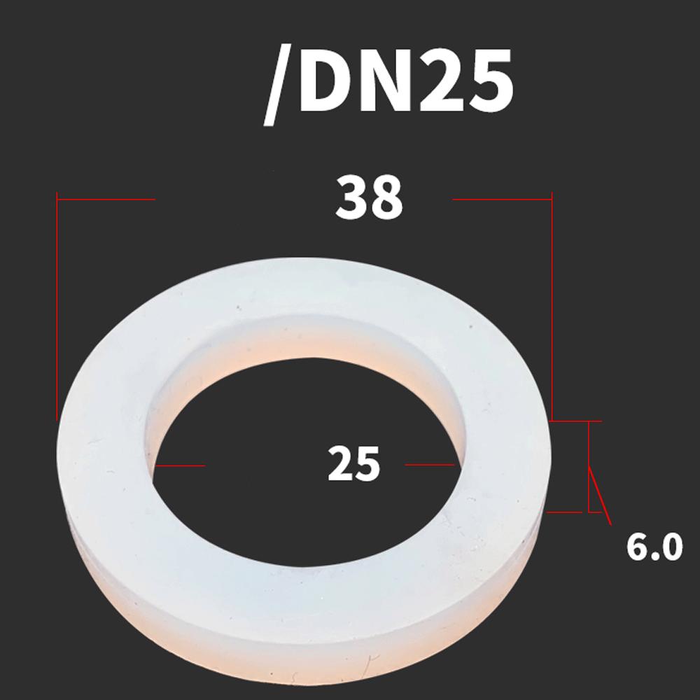 DN15/20/25/32/40-100 Food Grade Sanitary VMQ Slicone Rubber Flat Washer Seal Gasket For Cam Lock Groove Fitting
