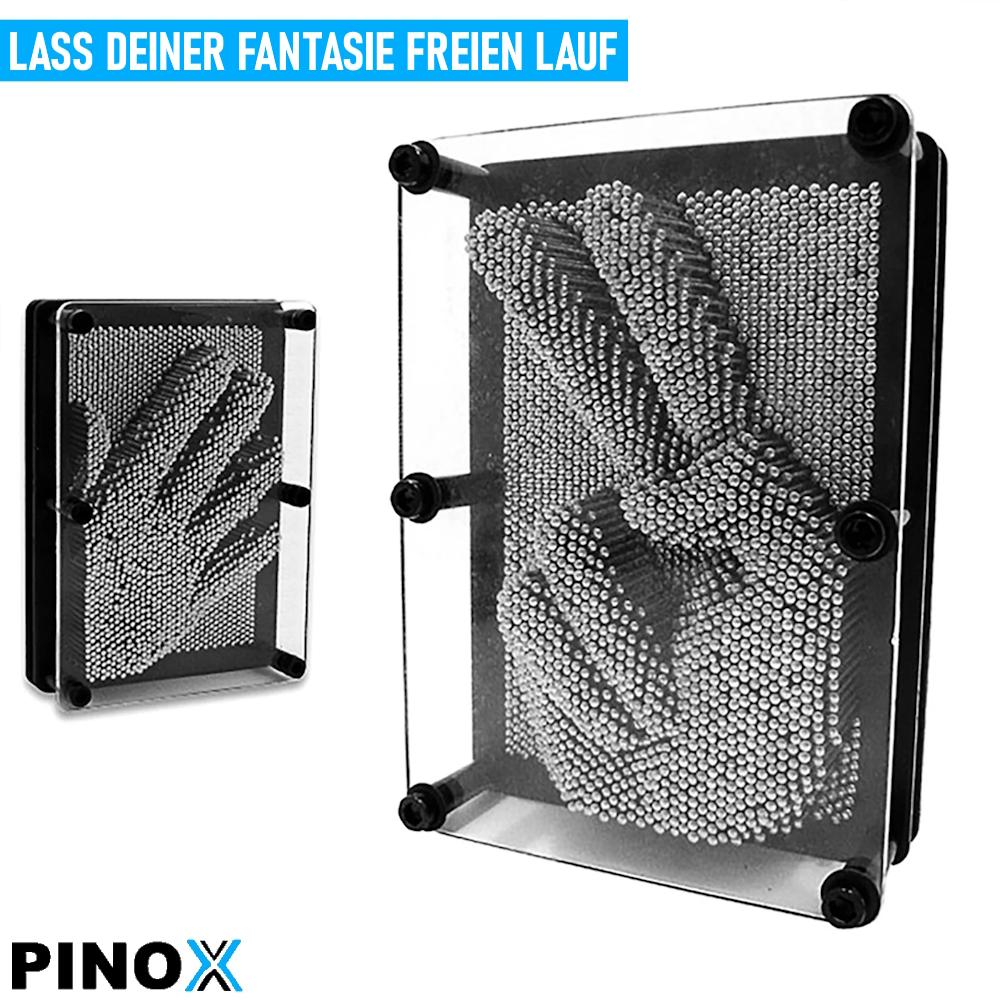 PINOX Pinart 3D Nagelbild Pinpression Nagelbrett Metall Retrospiel Deko