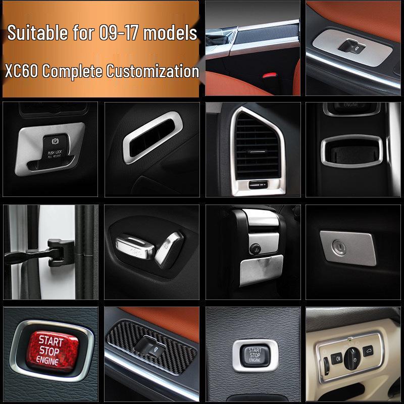 Volvo XC60 Older Model Console Button Panel & Air Vent Decorative Frame