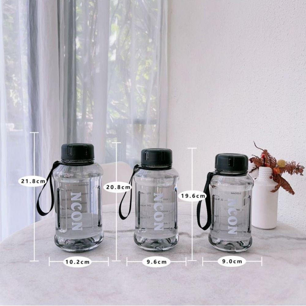 850/1100/1300ml Drinking Cup Leakproof Travel Kettle Outdoor Sports Clear Water Bottle