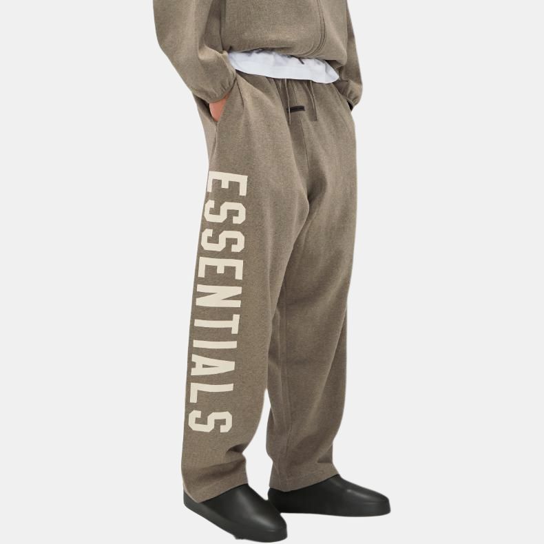 Fear of God Pantaloni de trening fleece Essentials Lounge Homestead Heather Bărbați Partea de jos Maro 130SP254323F