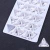 Flat Bottom Triangle Glass Hand Sewn Drill White Ab Hand Sewn Glass Drill, High Flash Diy Crystal Diamond Clothing With Drill