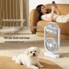 OLOEY Dual-Head Portable Fan with LED Light