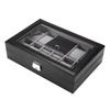 Multi Functional 8 Slots 2 Grids Watch Display Case Ring Jewelry Storage Box Organizer