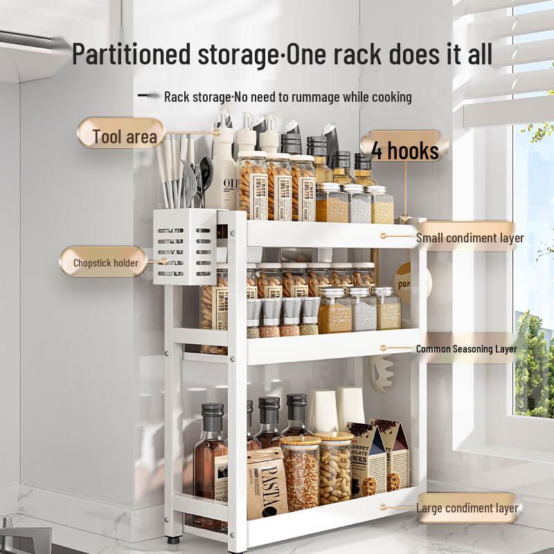 Yingbai 3-Tier Countertop Kitchen Spice Rack