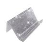 Acrylic Business Card Holder for Desk Sequin Glitter Desktop Name Card Organizer Stand for Home Office