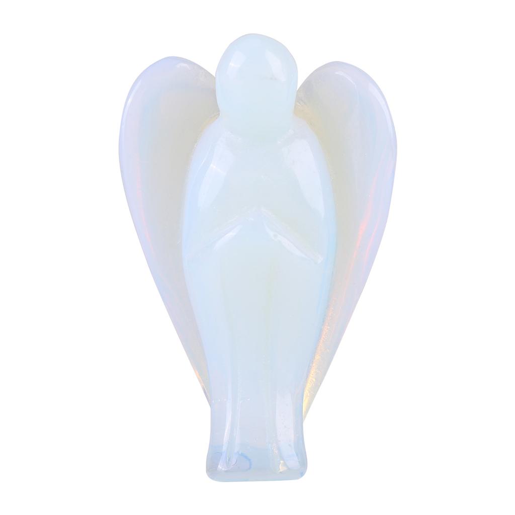 1.5inch Beautiful Natural Opal Angel Shape Crystal Healing Stone Gift