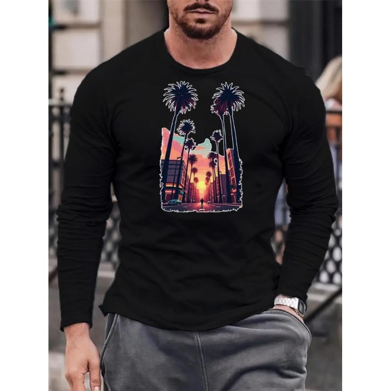 

Men s Long Sleeve Tee, Lightweight Cotton Blend, Solid Black/White, Breathable Spring Autumn Top XXL чёрный