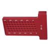 Woodworking T Type Scriber Aluminum Alloy Hole Gauge Carpenter Marking Tool (Red)