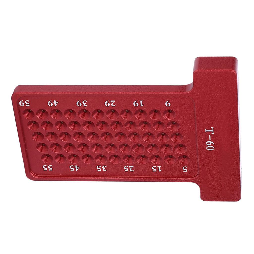 Woodworking T Type Scriber Aluminum Alloy Hole Gauge Carpenter Marking Tool (Red)