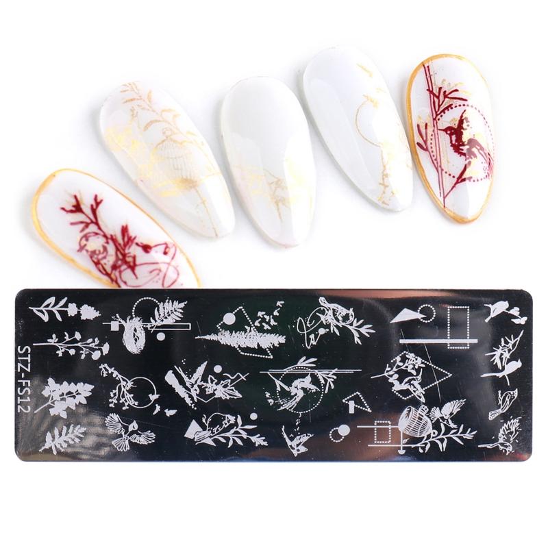 Nail Art Stamping Plates Flower Moon Snowflake Animals Design Nail for Image Stamp Plates Manicure Templates Nail Art To