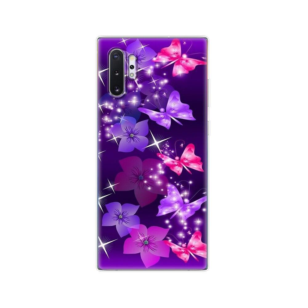 Silikonový kryt na telefon Pro Samsung Galaxy Note 10 Note10 Pouzdro Měkký TPU Zadní kryt Pro Samsung Note 10 plus fundas Coque nárazník