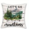 1/4pcs Rustic Cabin Wildlife Throw Pillow Covers Forest Mountain Deer Bear Farmhouse Cushion Cases for Home Decor Cushion cover