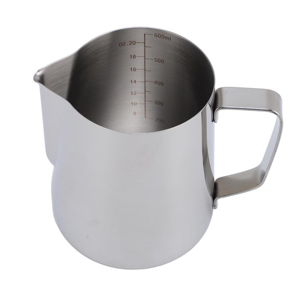 304 Food Grade Stainless Steel Milk Frothing Pitcher Milk Frother Cup For Latte Art