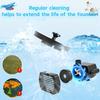 2.5w Outdoor Solar Fountain with 6 Nozzles  Decorative Durable  for potted plants small flower beds and vegetable gardens