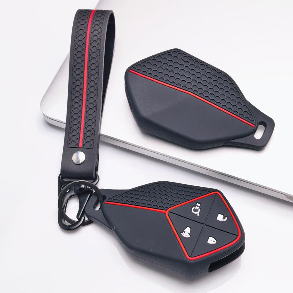 Key Holder Cover for Deepal S7 SL03 G318 with Keychain Protective Accessory Key Fob Protection Replacement Daily Use Car Remote Cover