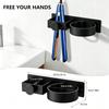 Hair Dryer Holder Wall Mount Hair Straightener Curling Plastic Storage Rack Multifunctional Tools Organizer Bathroom