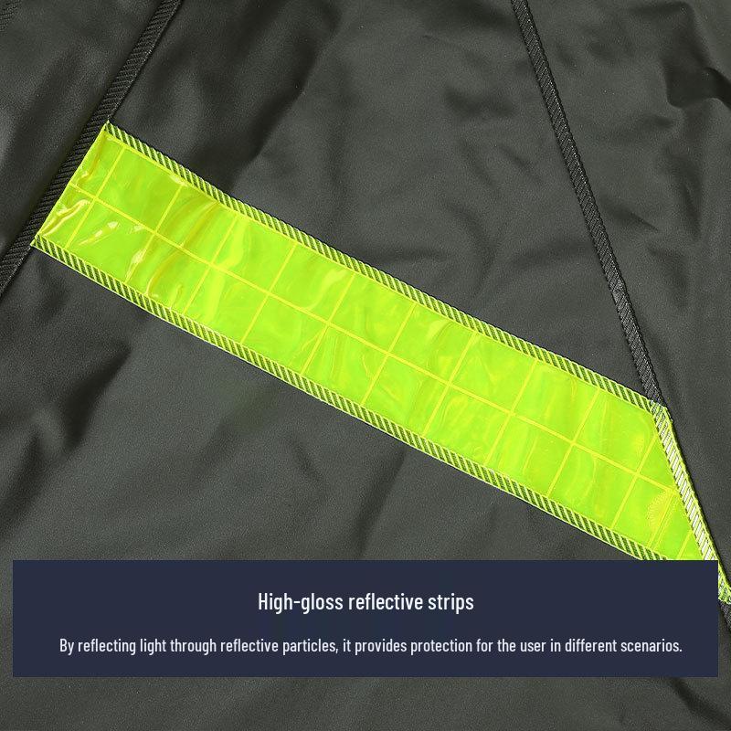 Qianan Reflective Rainproof Poncho Set for Electric Motorcycle Riders