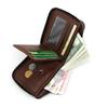 Vintage Small Short Men Wallets with Zipper Coin Pocket Card Holder Case Male Wallet Clutch Holder Luxury Brand Purses Wallet