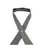 [D+Arts] Cross Tie, Gingham Check Pattern, Silk, Kyoto Nishijin Weave, Monochrome, Made In Japan (White X Black)
