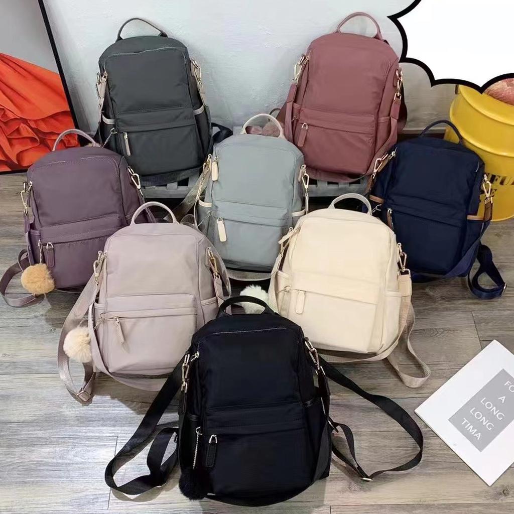 Modischer Damenrucksack Leichter Oxford-Stoff Geräumig für Reisen & Studium Minimalistischer Wasserabweisender Tagesrucksack