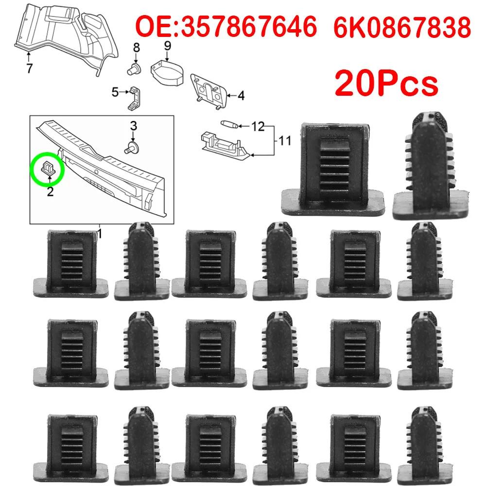 20pc Tailgate Lining Clips Fastener Clip 357867646 For Passat Golf Jetta Seat Skoda