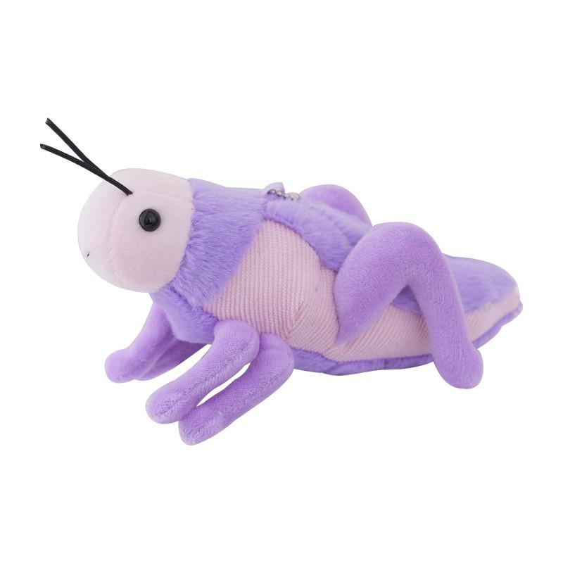 Cute Plush Grasshopper Keychain Toy With Pp Cotton Filling For Bag Decor