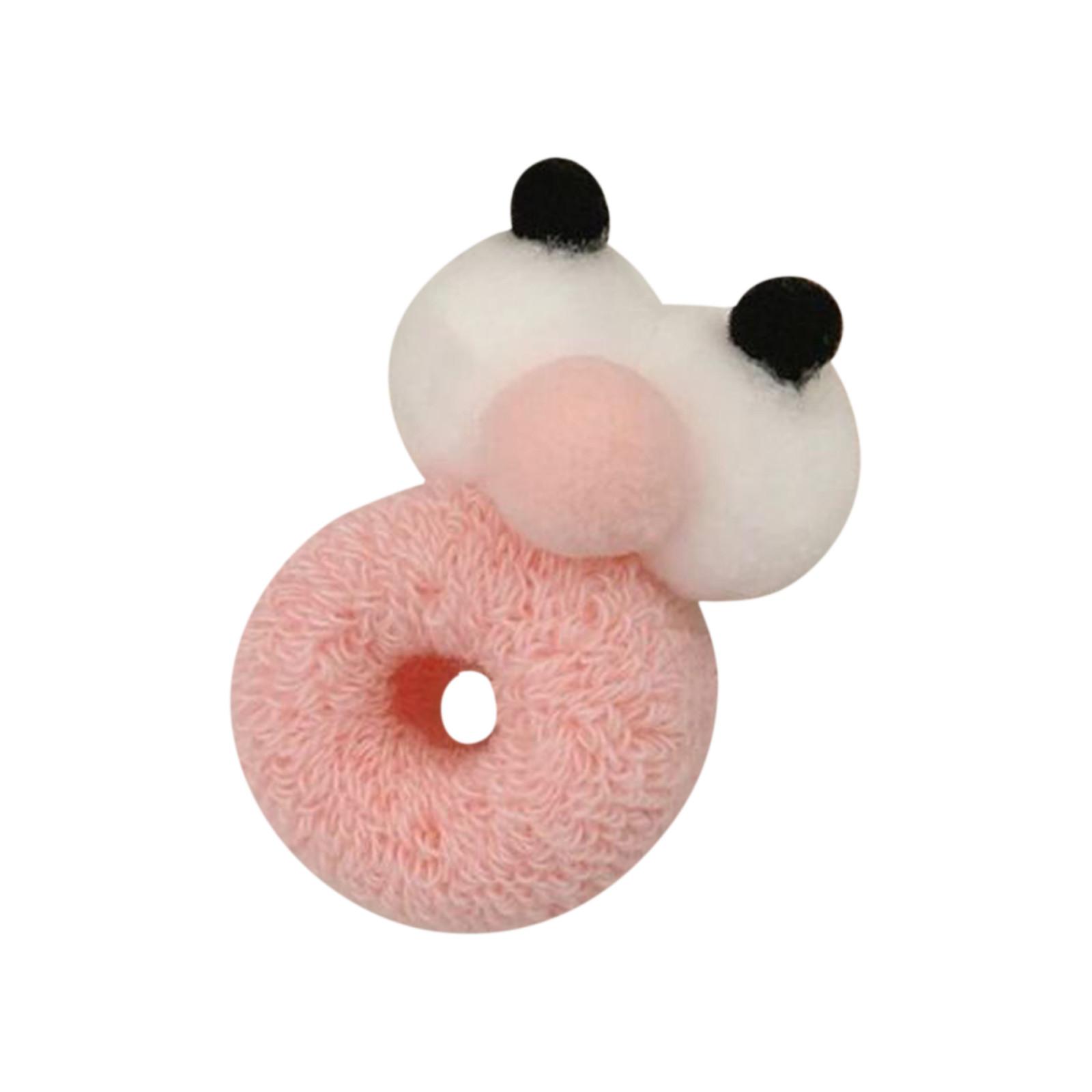 

Elastic Hair Tie with Large Eye Design Soft Plush Texture Durable Stretch Hair Band Suitable for Various Hair Types and Styles One Size розовый