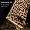 For Google Pixel 8 Case Leopard Print PU Leather Coated PC+TPU Electroplating Phone Cover