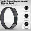 Cinturino Sportivo in Nylon da 40mm per Amazfit Helio Cinturino Cinturino Fitness Tracker Cinturino per Bicipite Braccialetto Regolabile Cinturino di Ricambio per Polso