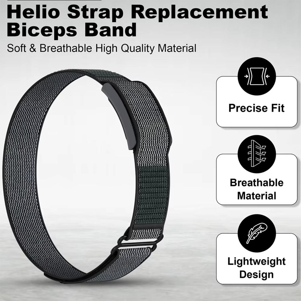 Cinturino Sportivo in Nylon da 40mm per Amazfit Helio Cinturino Cinturino Fitness Tracker Cinturino per Bicipite Braccialetto Regolabile Cinturino di Ricambio per Polso