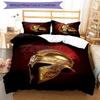Gladiator Helmet 3pcs Bedding Set Duvet Cover Closure Includes 1 Duvet Cover & 2 Pillowcases for All Seasons Bedroom Home Dorm Decor
