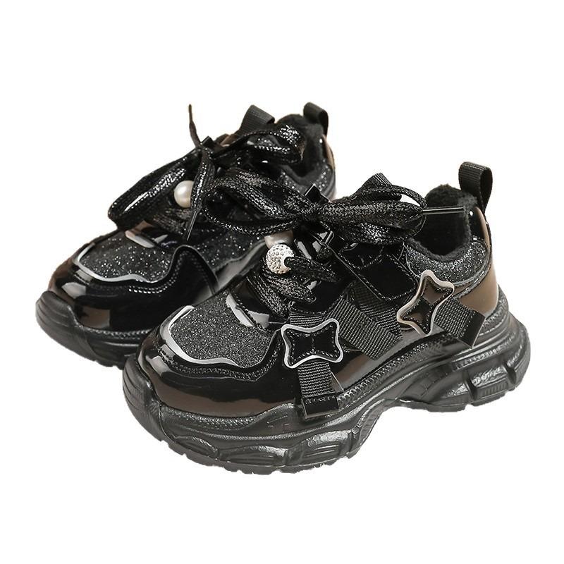 Kids Fashion Breathable Mesh Dad Sneakers Boys Girls Casual Sports Running Shoes